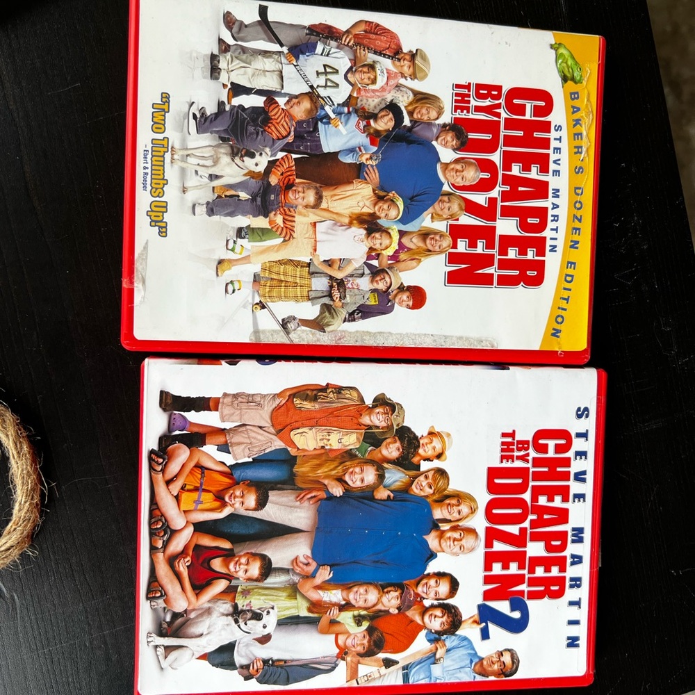 Cheaper by the Dozen DVD Set - White & Red Covers